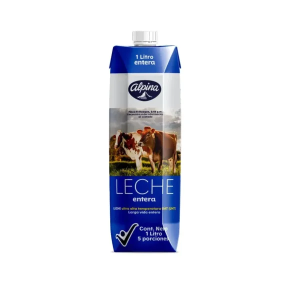 Leche Alpina Entera*1Lt Caja