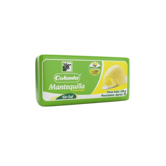 Mantequilla Colanta*125Gr Sin Sal