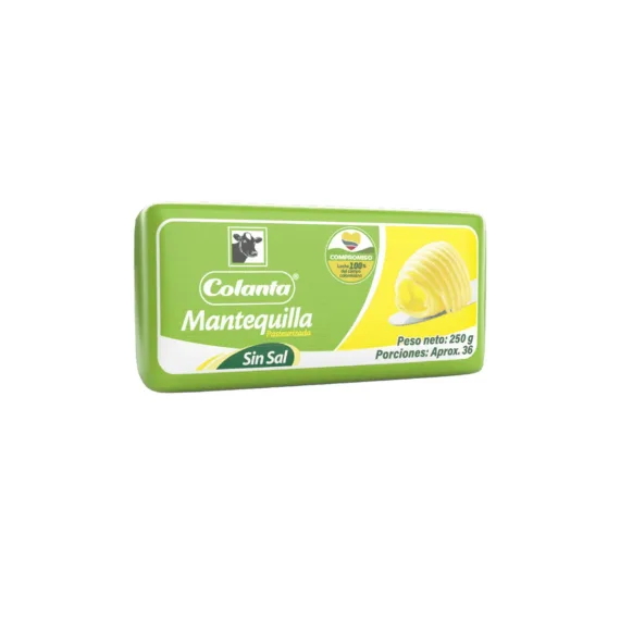 Mantequilla Colanta*250 Gr Sin Sal