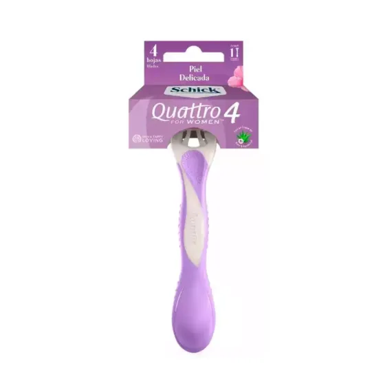 Maquina Schick Quattrop/Delic.Mujer