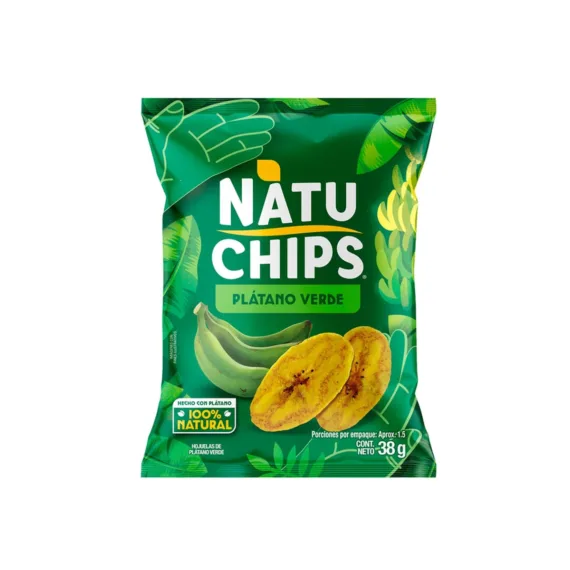 Natuchips Platano Verde*38 G