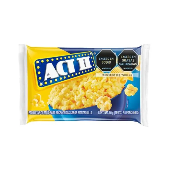 Palomitas Microhon.Act Ii*80 G Mantequilla