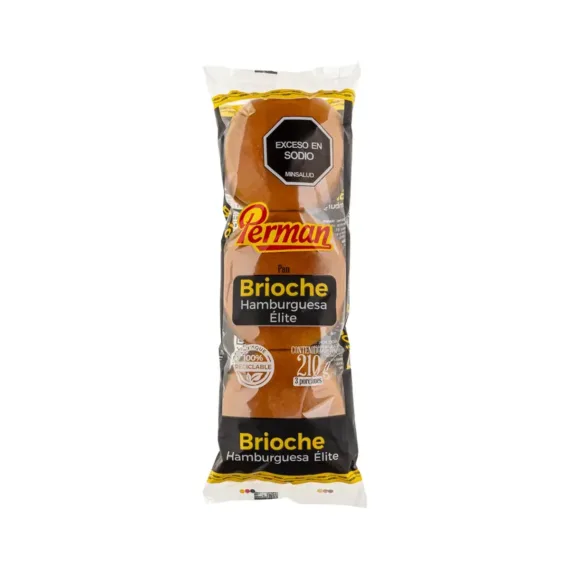 Pan Hamburguesa Brioche *3 Und *210 G