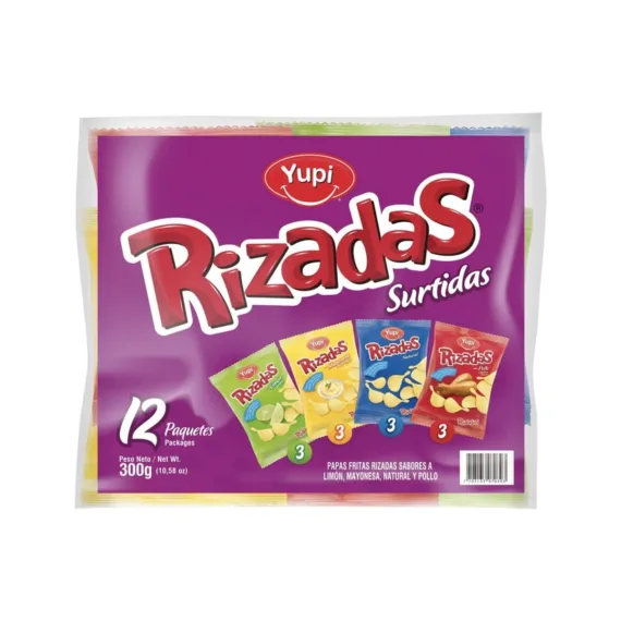 Papitas Rizadas Yupi Surt*12Unds