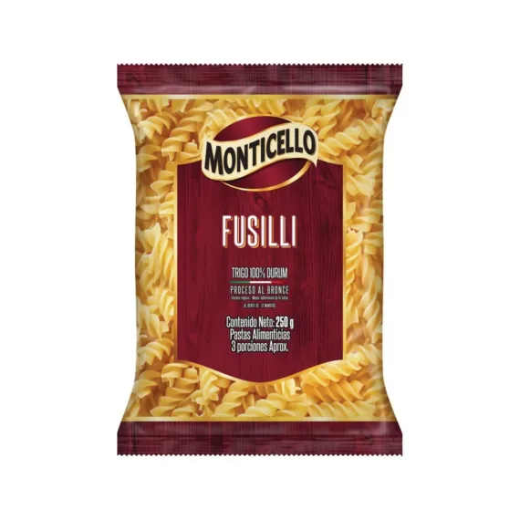 Pasta Fusilli Monticello *250 Grs