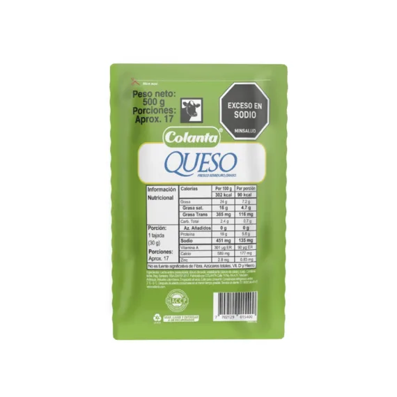 Queso Colanta Blanco*500 Grms