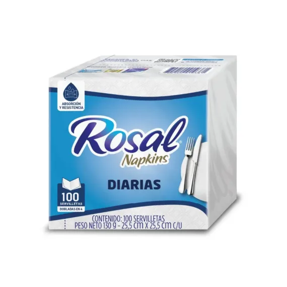 Servilleta Rosal Plus Mesa*100 Unds