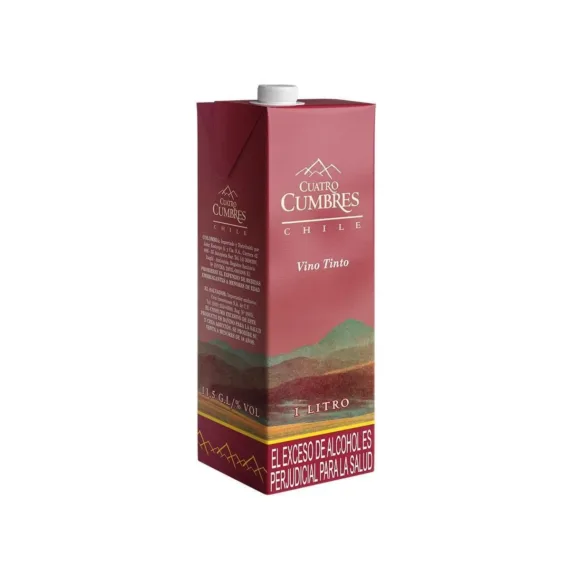 Vino Cuatro Cumbres Tinto*1Lt