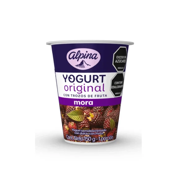 Yogurt Alpina Vaso*150 Ml Mora