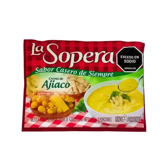 Crema La Sopera 3 Porciones Sobre Ajiaco
