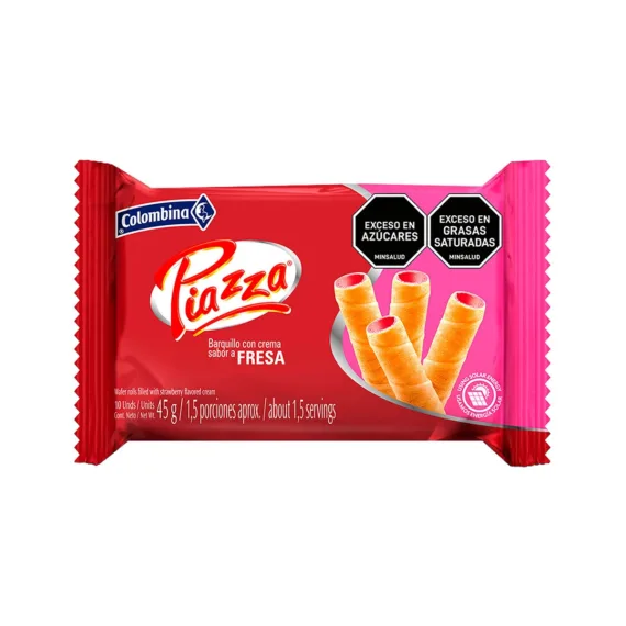 Barquillo Piazza Colombina Fresa