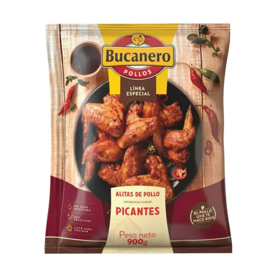 Alitas Picantes Bucanero Bolsa*10Unds