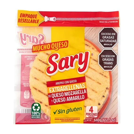 Arepa Sary Maiz Rellena De Ques Extra