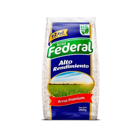 Arroz Federal Alto Rendimeinto *2500 G Azul