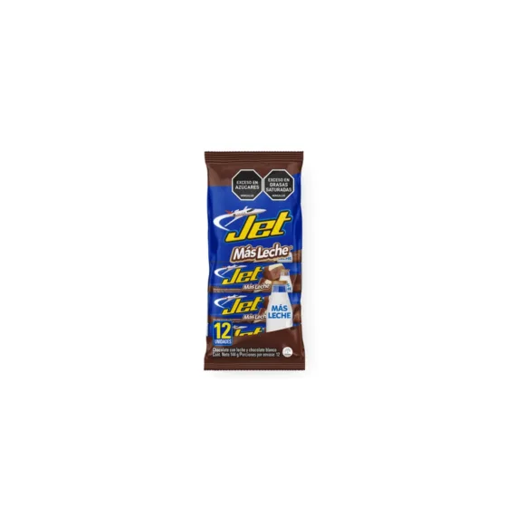 Chocolatina Jet Leche/Calcio*12Unds