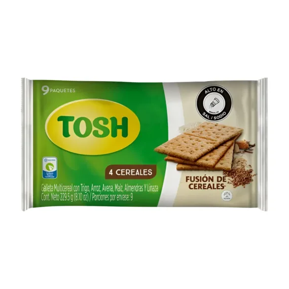 Galleta Tosh Fusion De Cereales*9Und