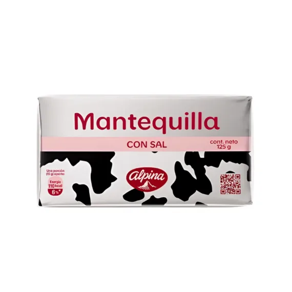 Mantequilla Alpina*125 Gr Con Sal
