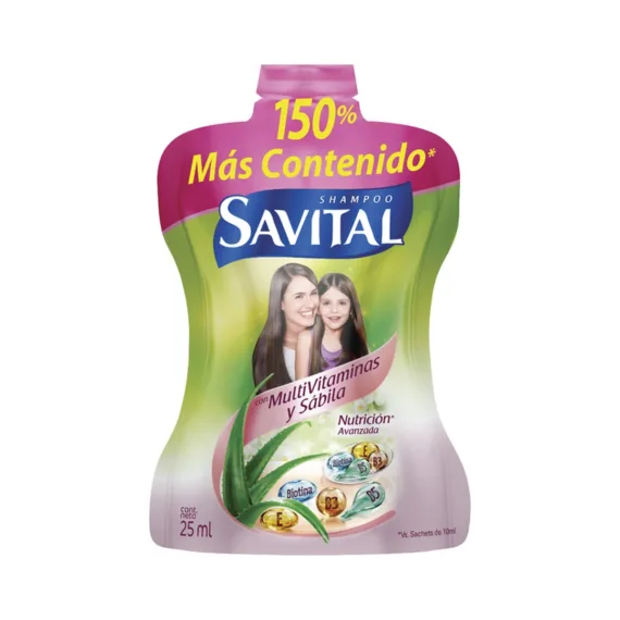 Shampoo Savital Sobre*25 Ml