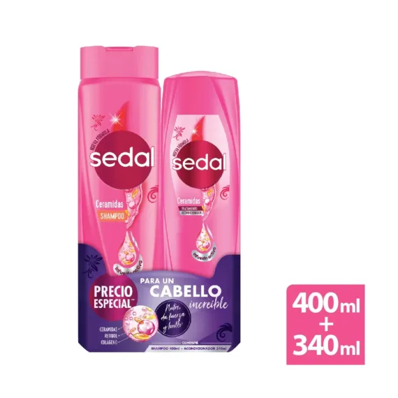 Shampoo Sedal*400 Mls Ceramidas*2U $Espe