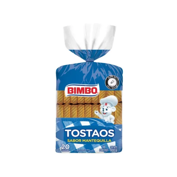 Tostaos Bimbo Mantequilla*20 Unds *300Gr