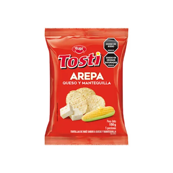 Tosti Arepa Yupi Familiar*150Grms