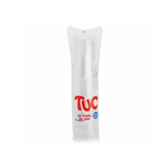 Vaso Desechable Tuc Trans 12Onz*50Unds