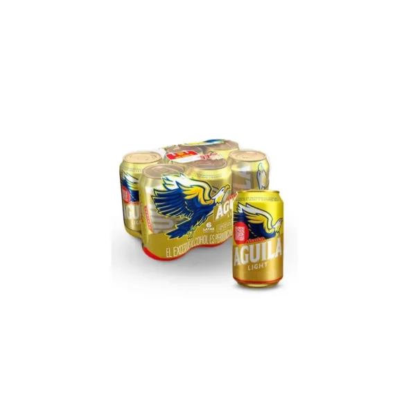 Cerveza Aguila Light Lata*330 *6