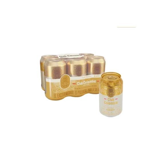 Cerveza Club Colombia Lata*330 *6