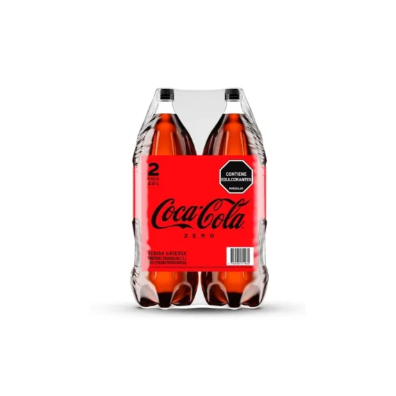 Gaseosa Cocacola Zero 2.5 X 2